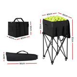 Everfit Foldable Tennis Hopper Stand with Wheels Holds Up to 150 Balls BSR-A-TENNIS