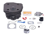 Cylinder Piston Assembly Aluminum Wear Resistance Chainsaw Cylinder Piston Hardware Kits for 353 for V1294-YM0714-3111210365111
