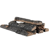 VEVOR 8 Pcs Oak Logs, Gas Fireplace Ceramic Logs for Fire place, Heat-Resistant Wood Log Gas V952-TCXWYM8XM000HHC5SV0