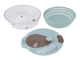 Salad Spinner Plastic Time Saving Fast Mixing Washable Rotatable Veggie Washer for Kitchen Blue V1294-YM0703-3118230005512