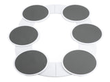 Rotating Food Trays with Tracks Portable Meal Tray Turntable Organizer for Dining Table Gathering V1294-YM0901-3118240258811