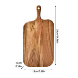 Wood Cutting Board with Handle,16.1x4.7in Solid Wood Chopping Board for Meat Cheese Bread V1369-AZ3-W-14884