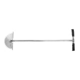 Manual Lawn Edger with Saw Tooth Blade Half Moon Edger Lawn Tool with T Grip Handle for Cleaning V1294-YM0706-3111230192511
