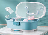Baby Bottle Drying Rack Storage, Nursing Bottle Storage Box Organizer with Cover, Portable Kitchen V1189-LWWAL-20260401-05626