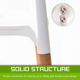 2X Retro Belloch Stackable Dining Cafe Chair WHITE V274-FT-J919-WH2