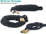 75FT Expandable Hose with 8 Spraying Modes, Shut-Off Valve, Handy Water Pipe for Watering V1259-DP01-A-2788