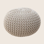 Braided Ottoman Pouffe Footstool Hand Knitted V262-CI-STK-011N