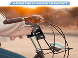 Easy Install Black Bike Front Basket Bracket for Camping and Cycling V1192-AZ-W-27489