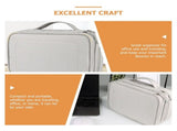 Premium Fabric Cable Pouch Organizer, and Portable, 1 Piece for Electronics and Accessories Storage V1369-AZ3-W-19456