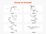 Balcony Hanging Table, 12 x 48 in Folding Balcony Railing Table, Outdoor Balcony Bar Table for V952-FXGZMZ12INCH0ANITV0