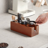 VEVOR Wooden Espresso Tamping Station 51-58 mm Station with Detachable Slot V952-YFZ8QSMSL515N8JDWV0