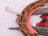 Christmas Wreath Christmas Decorations Christmas Wreath DIY Christmas Fabric Old Man Doll Simulation V1366-AZ2-W-29024