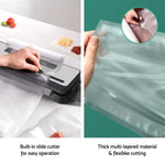 Devanti Food Vacuum Sealer Machine Sealing Cutter 4 Modes Storage Bags 4 Rolls FVS-32-BAG-15X2