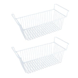 2Pcs Freezer Organizer Bins Steel Wire Large Capacity Strong Bearing Freezer Basket with Handle for V1294-YM0706-3113230181212