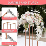 Rose Gold Metal Flower Stand V63-920781