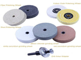 Buffing Polishing Wheel Kit 3 inch,for Bench Buffer/Bench Grinder,Buffing Wheel Hole 3/8 inch,Drill V1370-AZ4-07841