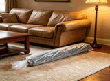5 Pack Large Rug Storage Bag, 20 x 98 inch Clear Plastic Carpet Bag Fits Rug up to 6'x 9', Protects V1192-AZ-W-17240