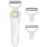 Peeler under 15,Cordless 3 Peeler Handheld Vegetable Peeler USB Rechargeable Potato Peeler With 3 V1366-AZ2-W-20558