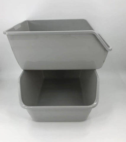 2 x XL Portable Cat Kitten Toilet Litter Deep Tray V278-70420-TWO-CAT-DEEP-TRAY