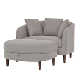 Accent Chair with Storage Ottoman V178-67292