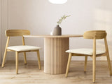 Levede 2x Dining Chairs Kitchen Chair Natural CH1113-2-NT