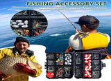 Fishing Tackle Kit,Fishing Tackle Box Kit,263 Fishing Tackle - Portable Tackle Box Kit,Fishing V1369-AZ3-W-22422