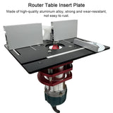 Router Table Insert Plate Aluminum Alloy Wood Milling Flip Board Trimming Machine Engraving V1369-AZ3-W-05626