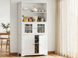 Artiss Buffet Sideboard Cabinet Pantry Kitchen Bathroom Storage Cupboard 160cm FUR-U-SID160-WH-AB