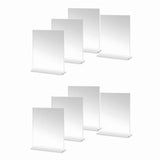 Acrylic Picture Frame 4x6 Inches, 8 Pack Plastic Picture Frames Holder Standing,Double Sided Picture V1192-AZ-W-22684