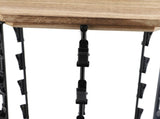 Chip Rack Display Stand 5 Tiers 40 Clips 360 Degree Rotating Snack Organizer with Wooden Base for V1294-YM0901-3118240260411