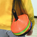 50Pcs Soccer Cones with Storage Bags and Brackets Sports Training Marker Discs V1308-DSZKI-257