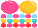 100Pcs Color Paper Plates for Parties Food Safe Paper Plate for Cake and Pastries V1369-AZ3-W-15845
