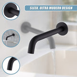 220mm Bath Spout in Matte Black Finish V63-848041