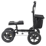 Folding Knee Scooter, Aluminum Steerable Knee Walker with Height-Adjustable Handlebar & Knee Pad, V952-XGZXQCQLBDJZ6X9I8V0