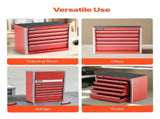 Metal Tool Box, 8.6-inch, Portable Metal Tool Box with 5 Drawers, Small Tool Chest with EVA Liners V952-CTSBXSGJX86IY6PZFV0