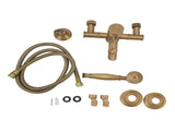 Brass Shower European Antique Simple Wall Mount Handheld Shower Set with Accessories for V1294-YM0521-3112220097011