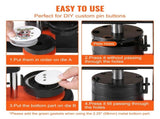 Button Maker Machine, 2.28 inch/58mm Pin Maker, Installation-Free Badge Punch Press Kit, Children V952-SLKXZJ58MM100NXJ1V0