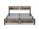 Levede Metal Bed Frame Queen Mattress BF1033-Q