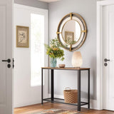 VASAGLE Console Table Rustic Brown and Black V227-9101101023140