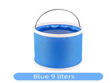11-Piece Car Wash and Detailing Kit - 9L Blue Collapsible Oxford Fabric Bucket, Microfiber Towels, V888-ELOSUNG53188