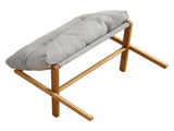 Foot Stool Foldable X Leg Modern Multifunctional Foot Rest with Soft Cushion for Living Room Bedroom V1294-YM0710-3116230019012