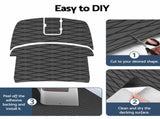 Seamanship EVA Foam Boat Flooring Deck Mat 240x90cm 6mm Diamond Dark Grey BF-240X90-DM-DGR