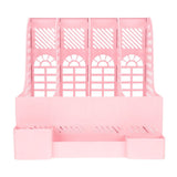 Plastic File Holder Organizer for Office and Student Use, Desktop Document Organizer and Magazine V1369-AZ3-W-18264