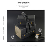 Multi Slot Sunglasses Organizer Foldable Glasses Jewelry Storage Box Portable PU Leather Eyeglasses V1294-YM0715-10328168