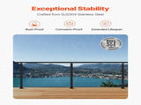 Cable Railing 106.7x2.5x5 cm Level Deck Stair Posts, 1-Pack Stainless Steel Cable Handrail V952-1JZLGZXHS1063GGTD001V0