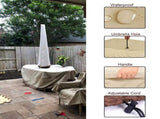 Patio Table & Chair Cover with Umbrella Hole Water-Resistant Outdoor Furniture Cover for V1107-CS-HWZYZ