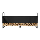 Firewood Rack with Waterproof Cover, 257 x 36 x 117 cm Outdoor Firewood Holder, 660lb Weight V952-DCJPSYGNJB102MUXJV0