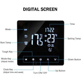 Smart Thermostat Temperature Controller for Electric Heating LCD Display Touch Screen Weekly V1237-ZY-715-182