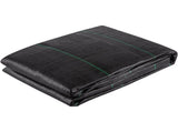 Geotextile Fabric, 3.8 x 15.2 m 3.5oz Woven PP Driveway Drain Cloth with 600lbs Tensile Strength, V952-BZTGB125X50PE01SYV0