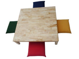 Square Low table and 4 cushions V59-18355